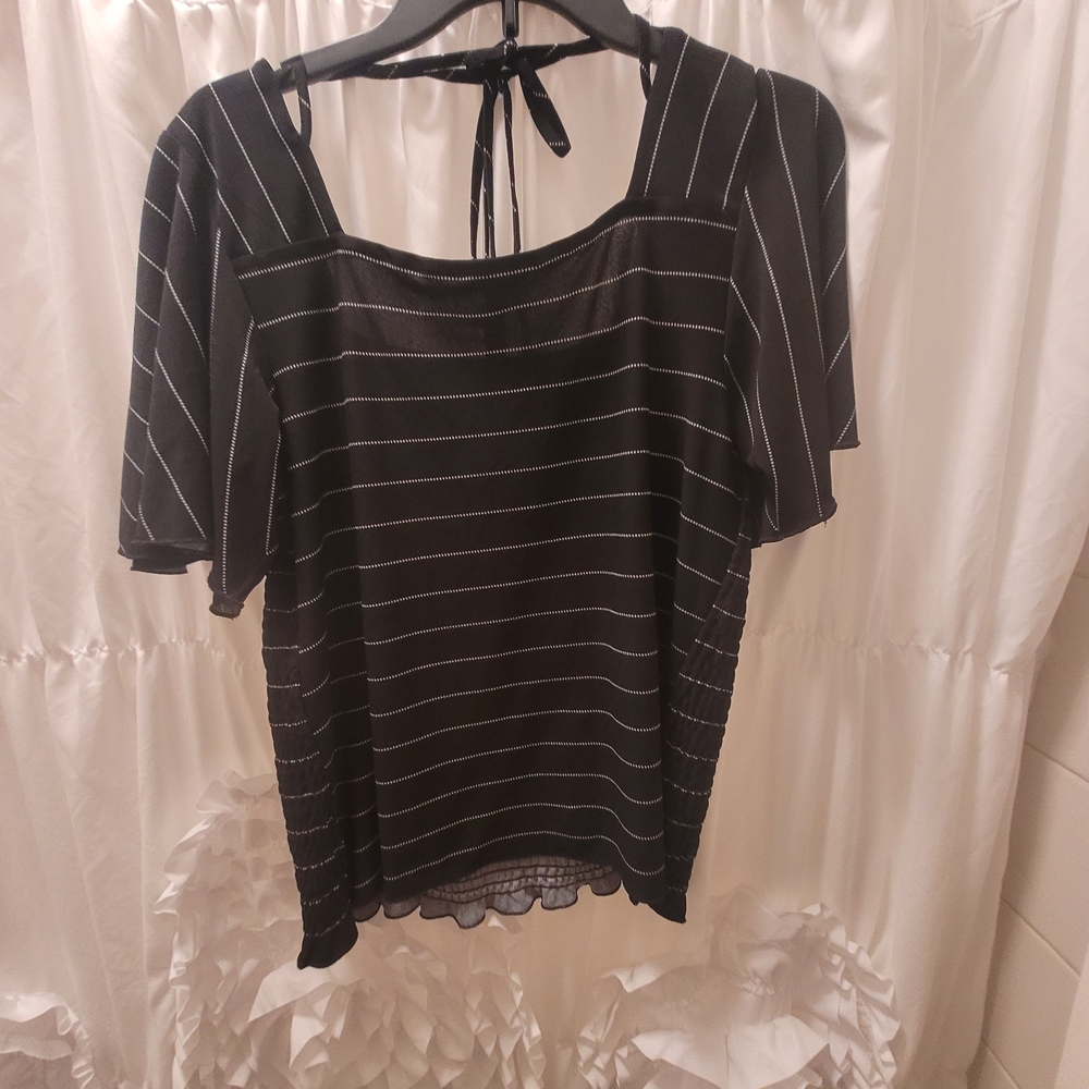 Maurices Black & White Stripe Top